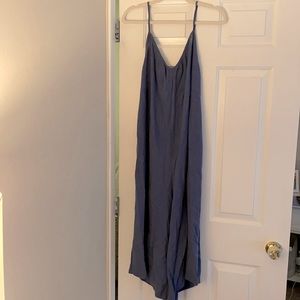 Blue loose jumpsuit